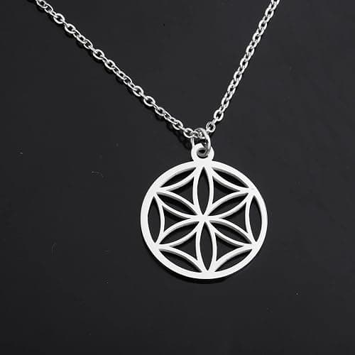 Lywjyb Birdgot Flower Of Aphrodite Necklace Goddess of Love Symbol Necklace for Men Women thumbnail 3