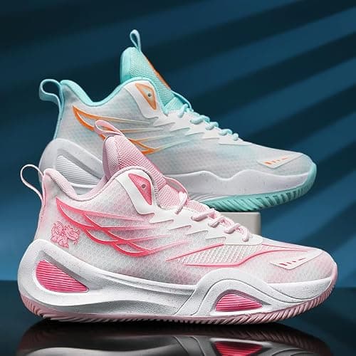 Bacury Womens Mens Basketball Shoes Breathable Non Slip Fashion Sneakers Comfortable Unisex-Adult Outdoor Sport Shoe thumbnail 7