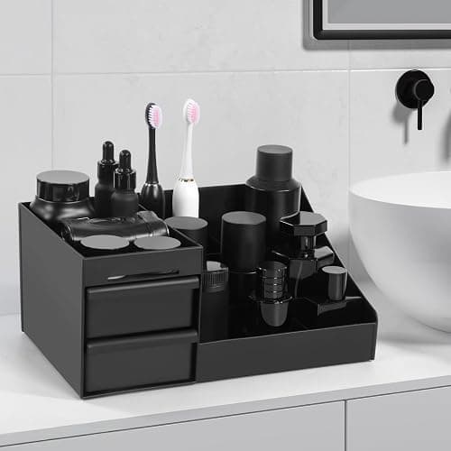 YIOJOYD Mens Cologne Organizer,Bathroom Organizers,Organizer For Men,Cologne Stand,Perfume Tray,Perfume Stand,Cologne Holder,Toothbrush Holders,Bathroom Shelf,Counter Storage,Brush Holder thumbnail 2