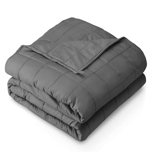 Skyrain Weighted Blanket for Adults (25lbs, 78”x85”) Queen Size Breathable Heavy Weight Blanket for Sleeping,Soft Cotton Cooling Blanket with Premium Glass Beads,All Season Use,Machine Washable,Grey - Image 1