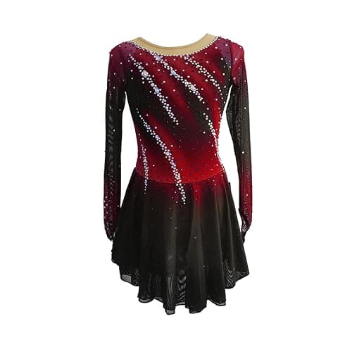 LIUHUO Figure Skating Dress Girl's Long Sleeves Handmade Customized Competition Performation - Image 1