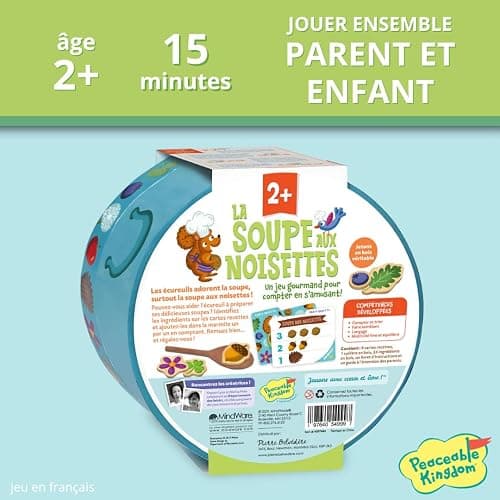 Peaceable Kingdom - La Soupe aux noisettes - Jeu Gourmand Pour Compter en s’amusant - Éveil socio-affectif, motricité globale Coordination, notions spatiales, jeu de rôle - 14597684 thumbnail 7