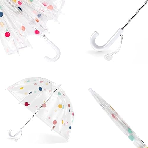RONIARE Kids Clear Bubble Umbrellas for Rain Dome Windproof Umbrella for Kid Girls and Boys thumbnail 3