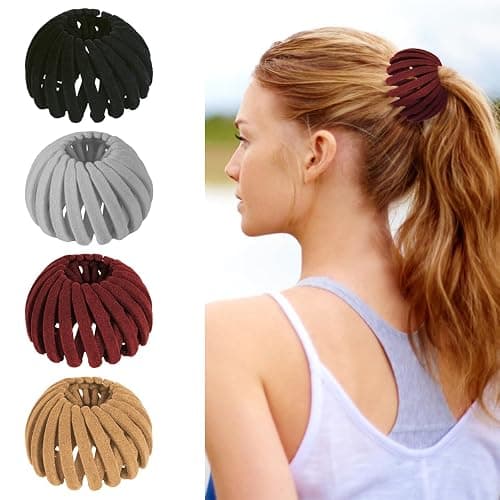 Bird Nest Magic Hair Clip - Expandable Hair Bun Maker Hair Accessories for Women Ponytail Holder Hair Bun Clip for Thin Thick Fine Curly Hair, Plastic Hair Barrettes Hair Scrunchies - Image 1