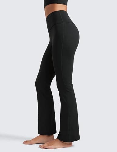 CRZ YOGA Butterluxe Flare Leggings 29"/30.5"/32"/33.5" - High Waist Bootcut Wide Leg Lounge Womens Yoga Pants with Pocket thumbnail 5