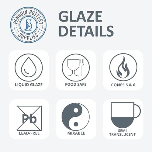 Penguin Pottery - Floating Blue (5 Lbs Dry) - Speciality Series - Mid Fire Glaze Cone 5-6 - Ceramic Glaze Pottery (5 lbs | 2.3 kg) thumbnail 4