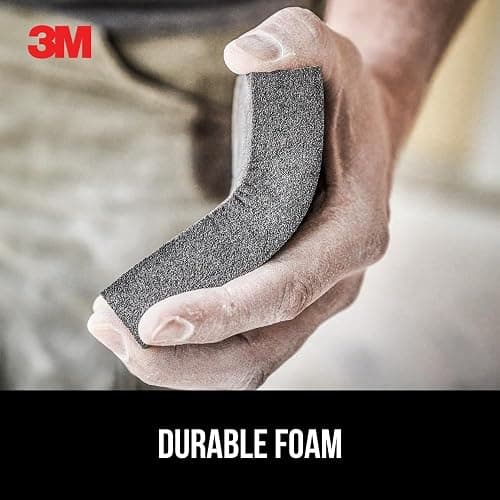 3M Drywall Sanding Sponge, Fine/Medium Grits, Dual Grit Block, Medium Grit to Remove, Fine Grit to Smooth, Ideal for Sanding and Smoothing of Joint Compounds, 2-5/8 in x 3-3/4 in (9095DC-NA) thumbnail 4