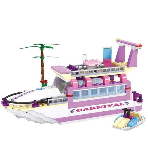 BRICK STORY Dream Girls Cruise Ship Building Block Toys 318 Pieces Friends Yacht Building Sets City Boat Ship Model Building Kit Christmas Birthday Gift for Kids Boys and Girls Age 6-12 7-9 thumbnail 7