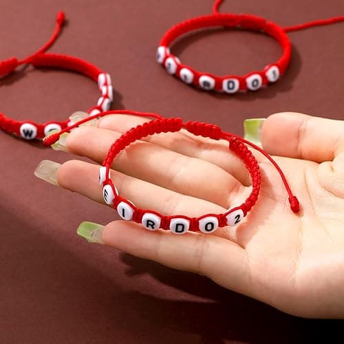 ANZWTLOYY Weirdo BFF Friendship Bracelets for 3 Handmade CHISMOSA Matching String Bracelets for Best Friends Couples Women Men thumbnail 4
