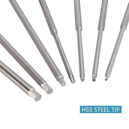 INJORA RC Hex Screw Driver Set-7PCS Car Tool Kit 0.9, 1.27, 1.3, 1.5, 2.0, 2.5, 3.0mm Hexagon Allen Screwdriver Wrenches Sets, Repair for Model Helicopter Drone Boat Car,(Tool-LSD39) thumbnail 4