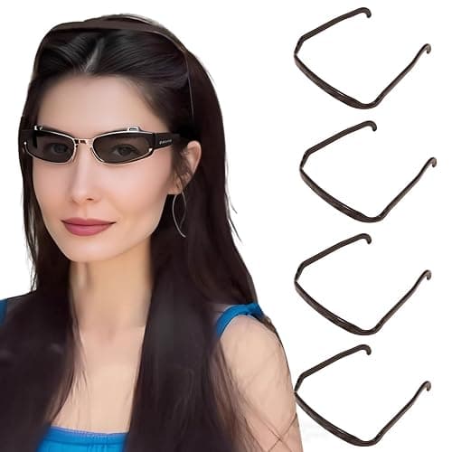 PAHAFENRY 4 PCS Square Invisible Headband for Women Square Headbands Fits Like Sunglasses Comfort Fit Hair Accessories for Workout Yoga and Daily Use thumbnail 4