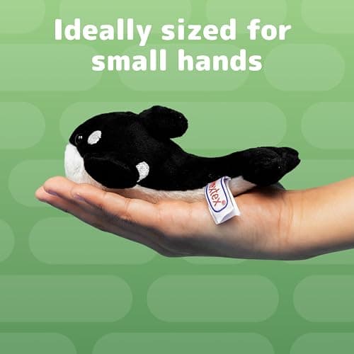PREXTEX 10 Piece Plush Soft Stuffed Sea Animals - Small Stuffed Animals Bulk - Playset Plush Assortment, Turtle, Stingray, Nemo Fish, Killer Whale and More - Bulk Stuffed Animals thumbnail 7