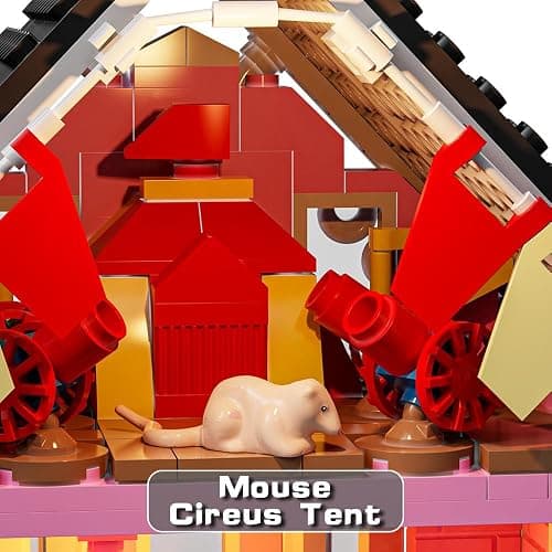 1349PCS Pink Palace House Building Set, Halloween Haunted House Blocks Toy, with Lights Christmas for Teens Girls 12+ ，Halloween House Kit for Kids Adults thumbnail 6