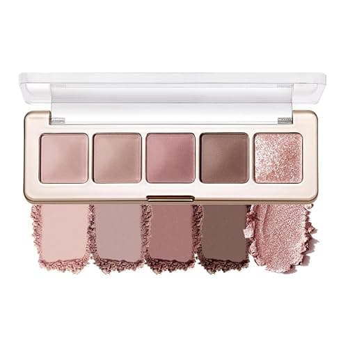 Mivota Rose Nude Eyeshadow Palette, 5 Colors Pink Brown Matte and Rose Gold Shimmer, Soft Glam Neutral Shades with Mauve Tones, Highly Pigmented Long Lasting Blendable for Daily Natural Makeup, 2# - Image 1