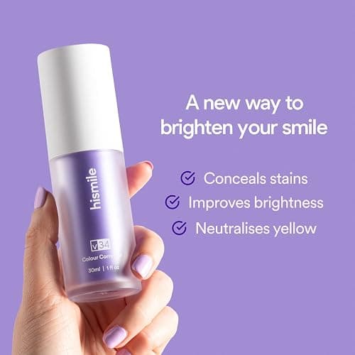 Hismile v34 Colour Corrector, Tooth Stain Concealer, Teeth Whitening Booster, Purple Toothpaste, Color Correcting Technology, V34, Tooth Colour Corrector thumbnail 3