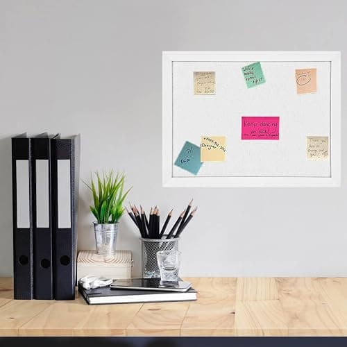 TORASO Cork Board Bulletin Board, Cork Boards for Walls with Pins, Eye Bolts, gaskets, Screws, Pin Board for Office, School and Home (White, 11“x14.5” - 2p) thumbnail 5