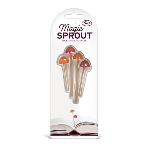 Genuine Fred Magic Sprout, Mini-Mushroom Bookmarks - Set of 4 - Two Sizes & Colors - Soft, Flexible Silicone - Fun Stocking Stuffer, Gift for Book Lovers, Teachers, Back to School - Cottagecore Decor thumbnail 8