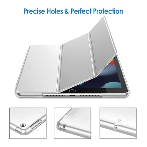 JETech Case for iPad 10.2-Inch (2021/2020/2019 Model, 9/8/7 Generation), Auto Wake/Sleep Cover (Silver) thumbnail 3