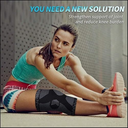 NEENCA Professional Knee Brace, Compression Knee Support with Patella Gel Pad & Side Stabilizers, Medical Knee Sleeve for Pain Relief, ACL,PCL, Meniscus, Injury Recovery, Arthritis, Sports, Workout... thumbnail 8