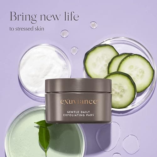 EXUVIANCE Gentle Daily Exfoliating Face Pads with PHA, Vitamin C and E Antioxidants, Green Tea and Cucumber Extracts, 60 pads thumbnail 3
