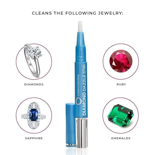Connoisseurs 1050 Diamond Dazzle Stik – Portable Ring Cleaner Pen for Wedding Bands, Engagement Rings, Gemstones & Fine Jewelry – Safe & Easy At-Home Jewelry Cleaner (Single Pen) thumbnail 5