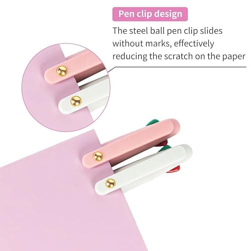 Ddaowanx 4-in-1 Multicolor Ballpoint Pens 0.5mm Fine Point Smooth Writing,nurse accessories for work,gifts for teen girls and Planner, 12-Count (Morandi+Macaroon) thumbnail 4