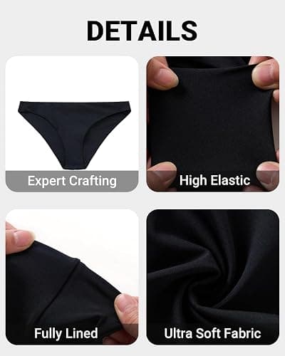 Tempt Me Women Low Rise Bikini Bottoms - Moderate Coverage Bathing Suit Bottoms Low Waisted Swimsuit Bottoms Brief 2025 thumbnail 6