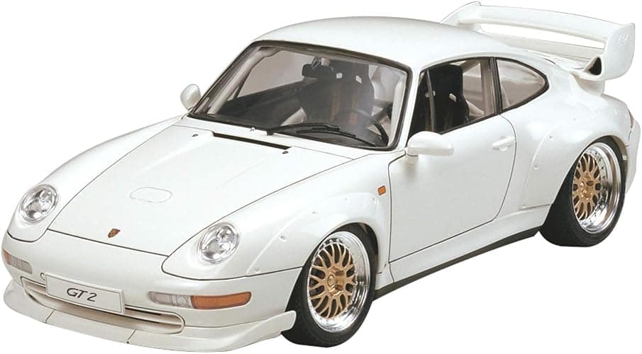 Tamiya 24247 Model Car Porsche GT2 at 1:24 Scale,White - Image 1