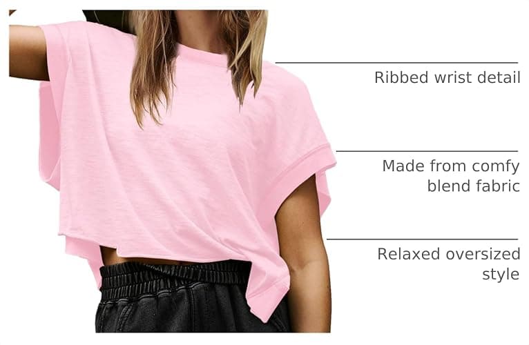 Panadila Womens Open Back Workout Tops Oversized Tshirts | Short Sleeve Tee, Backless Shirt, Athletic Layer, Crop, Gym Clothes, Pilate Dance Wear, Yoga thumbnail 4