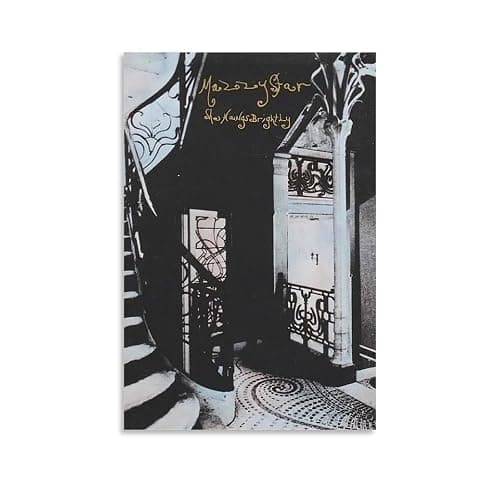 Mazzy Star Canvas Wall Art - Black & White Poster, 08x12inch (20x30cm), Perfect for Living Room & Bedroom Decor - Image 1