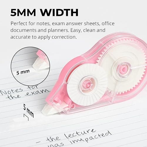 Aipker Correction Tape, Extra-Long 30 m (98 ft) Each – 590 ft Total, Easy-to-Use White Out Tapes Dispensers, High Capacity White Out Correct Tapes for School, Office or Home Use - 6 Pack thumbnail 4