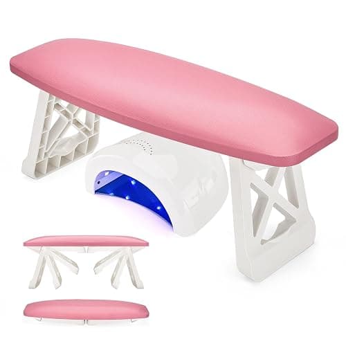 Nail Arm Rest for Nails Tech Must Have, 15.2 Inches Large Foldable Hand Rest Foot Stand Cushion Pillow for Clients, Manis & Pedis Supplies for Nail Stations - Image 1