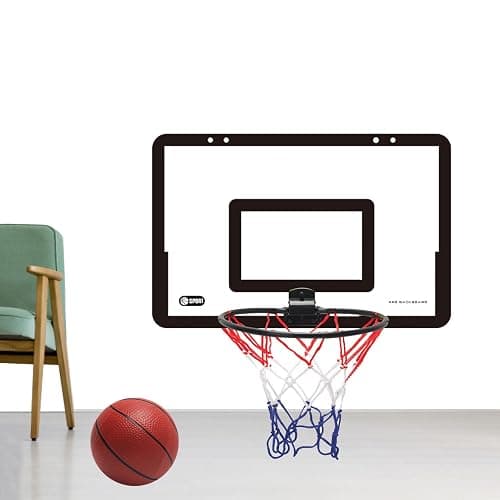 Indoor Basketball Hoop for Kids, Wall Mounted Basketball Hoop Set with Rack, Pump and Net, Sport Game Toys for 5 6 7 8 9 10 11 12+ Year Old Boys Girls Teens Adults thumbnail 7