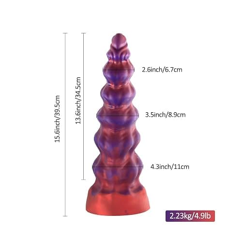 Wneseny 15.6 Inch Huge Thick Monster Dildo, Fantasy Silicone Giant Dildos with Strong Suction Cup, XXL Extra Large Dragon Anal Dildo for Deeper Sex, Big Long Adult Sex Toys for Male Women Gay thumbnail 2
