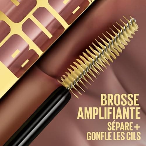 Maybelline New York - Mascara Volume Modulable - Effet Maxi - Cils Définis, Amplifiés, Séparés - Sans Paquets - Tenue Jusqu'à 24h - Colossal Bubble - Teinte : Noir - 10 ml thumbnail 7
