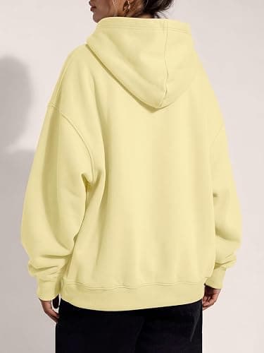 Trendy Queen Women Oversized Hoodies Fall Outfits | Gentle Skin Feel, Aesthetic Drop Shoulder, Large Kangaroo Pocket, Seamless Daily Outfit Match thumbnail 4