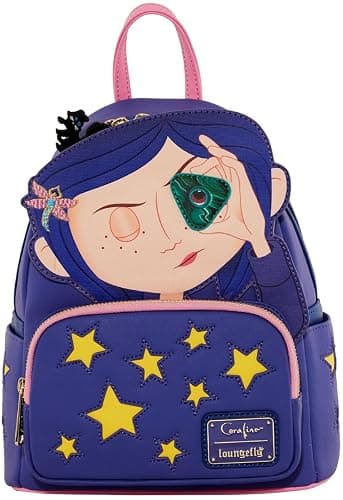 Loungefly Coraline Stars Double Strap Mini Backpack - Image 1