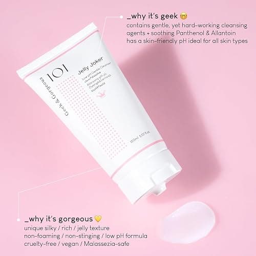 Geek & Gorgeous – Jelly Joker – Gentle Gel Cleanser and Makeup Remover – Non-Foaming, Low pH, Hydrating Formula – Suitable for All Skin Types, Including Sensitive – 5.07 oz thumbnail 4