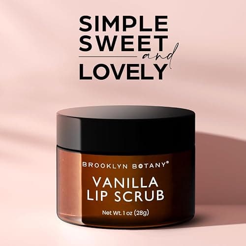 Brooklyn Botany Lip Scrub Exfoliator 1 oz – Lip Moisturizer for Dry Lips and Chapped Lips – Gentle Lip Exfoliator for Smooth and Brighter Lips – Vanilla Flavor - Vanilla 1 Oz (Pack of 1) - 1 Ounce (Pack of 1) thumbnail 7