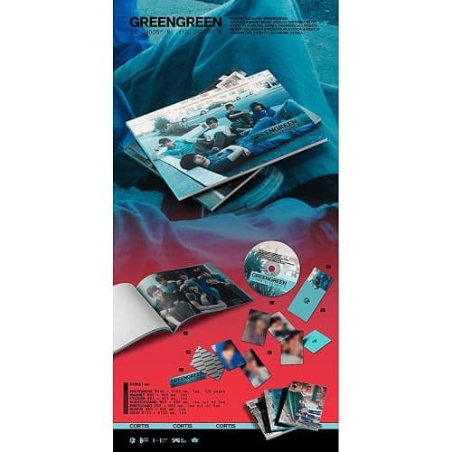 CORTIS [The 2nd EP GreenGreen Album](STREET ver.) + 3 Extra Photocards Set thumbnail 2