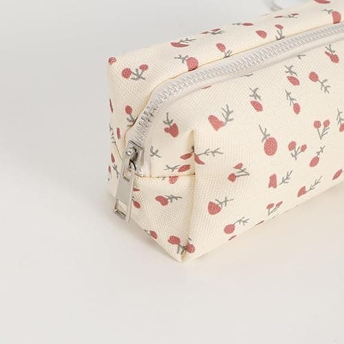 Bow Pencil Case Practical Pencil Bag, Strawberry Flower, Mass Beauty thumbnail 8