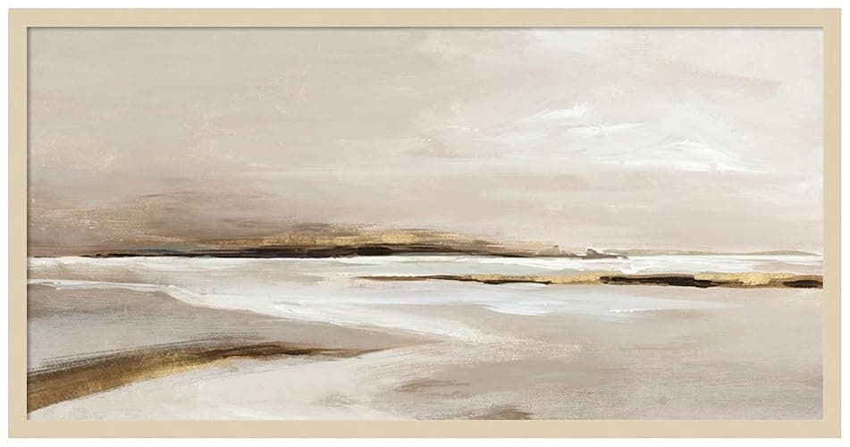 Amanti Art Framed Wall Art Print (41x21) Golden Prairie Landscape by Jacob q Framed Poster for Wall Decor, Living Room, Bedroom, Bathroom, Kitchen, Office or Business Artwork from WI, USA - Image 1