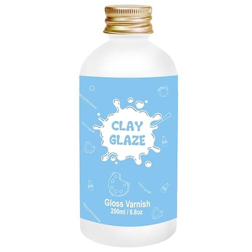 200ml Air Dry Clay Varnish,Air Dry Clay Sealant for Airdry Clay,Air Dry Clay Glaze Can Not Only Used to Prevent Clay Cracking, Scratches, and Wear,It Can Also Having a Glossy Glaze Effect (Gloss) - Image 1