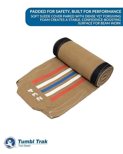 Tumbl Trak 8 Ft Laser Balance Beam with Solid Wood Core Gymnastics Low Balance Training Beam - Pro (16 Feet) - Balance Beam thumbnail 4