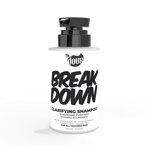 The Doux BREAKDOWN Clarifying Shampoo for Curly & Textured Hair — Vitamin E & Rosemary Detox Shampoo for Men & Women — Sulfate‑Free, Anti‑Build‑Up & Oily Hair Cleanser - Image 1