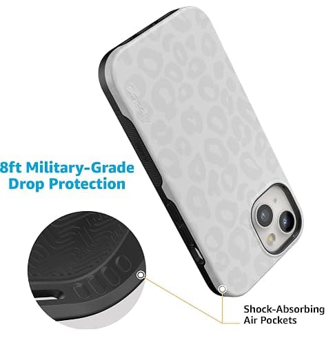 Casely iPhone 15 Case | Into The Wild | White Snow Leopard | Bold Protective Case Design | Compatible with MagSafe thumbnail 4