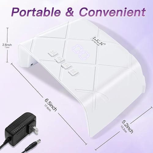 UV Nail Light, ARCWEISSO 72W UV Light for Gel Nails with Automatic Sensor 3 Timer Setting, Professional UV LED Nail Lamp for Home and Salon Use Gifts for Women thumbnail 4
