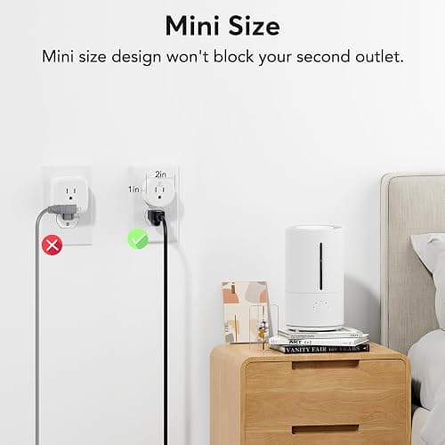 EIGHTREE Smart Plug, Smart Home WiFi Outlet Works with Alexa & Google Home, Smart Socket with Remote Control & Timer Function, 2.4GHz WiFi Only, 4 Packs thumbnail 7