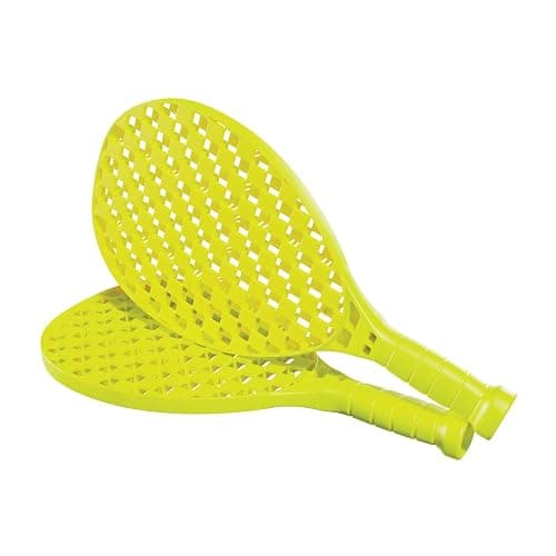Early Fun All Surface Junior Swingball Set, For ages 3+, Introduction to Swingball, Foam Ball and little hands bats, Tangle Free Top Spinner, All Surface Base, Blue and Yellow, 36 x 46 x 10 cm thumbnail 4