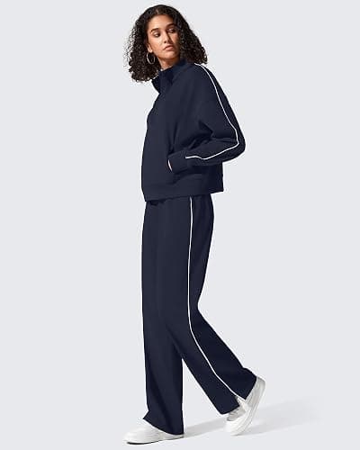 G4Free Smoofit Modal Soft Women's Half-Zip Sweatshirts Pullover Mock Neck Casual Tops with Pockets thumbnail 6